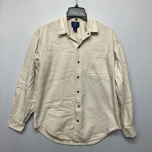 Vintage Gap Men Long Sleeve Cotton Button Snap Shirt Top Size Medium M098 -7